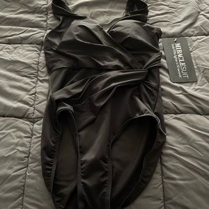 Miracle Suit Swimwear Size 12 Black